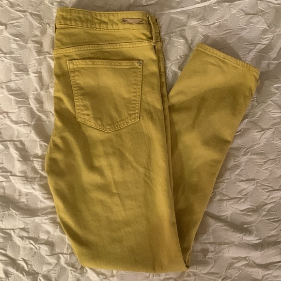 🎉5X HOST PICK🎉 Pilcro and The Letterpress by Anthropologie Yellow Skinny Jeans - Picture 3 of 5